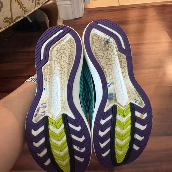 Saucony Women's Athletic Shoes - Teal and Black - Picture 4 of 5